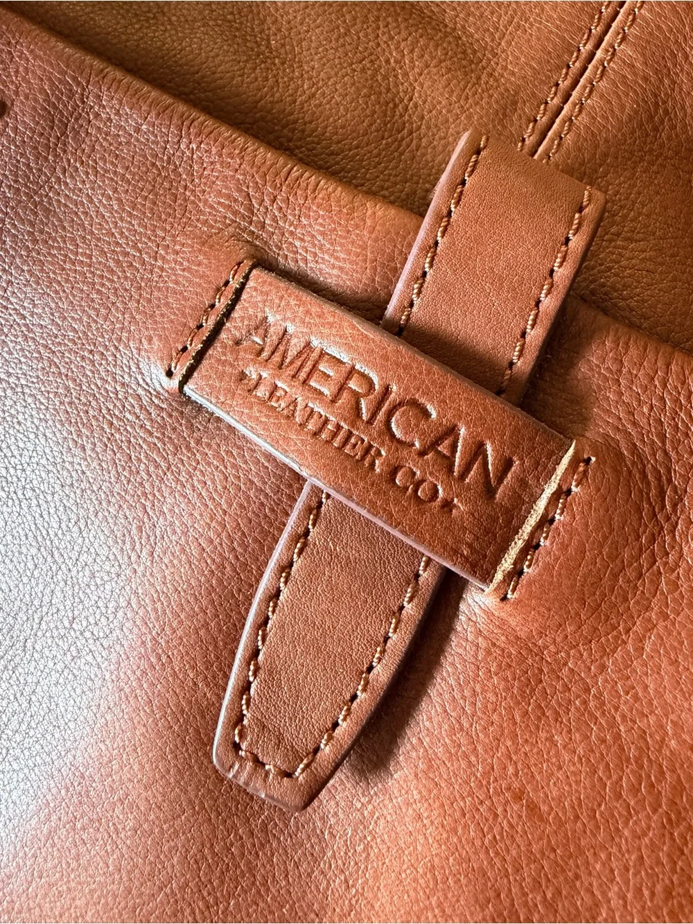 American Leather Co Brown Leather Shoulder Bag